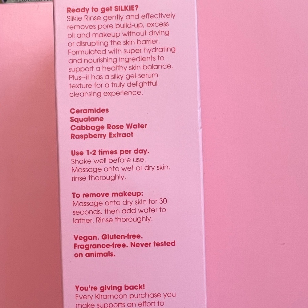 KIRAMOON- Silkie Rinse Silkie Cleanser
Non-Drying + Removes Makeup - Picture 7 of 7
